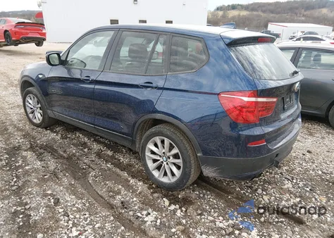 2013 BMW X3 xDrive28I from USA, damaged, VIN 5UXWX9C52D0A17679